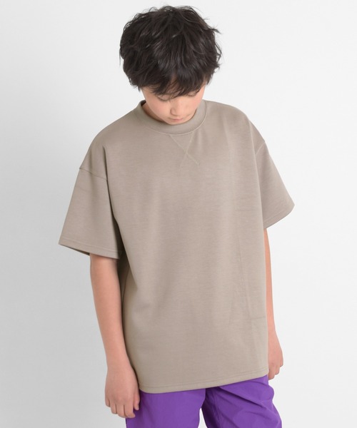 GLAZOS（グラソス）の「【接触冷感】エアリークッション・無地半袖Tシャツ（Tシャツ/カットソー・キッズ・ライトグレー/ブラック/ホワイト/ブルー・140cm/160cm/170cm/150cm）」の3枚目の写真