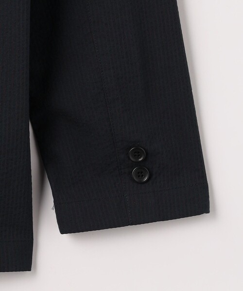 green label relaxing(グリーンレーベルリラクシング)の「サッカーストライプ ジャーディガン(テーラードジャケット・メンズ・グレー/ネイビー・S/L/M/XL)」の12枚目の写真