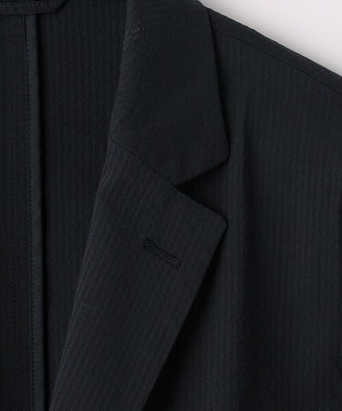 green label relaxing(グリーンレーベルリラクシング)の「サッカーストライプ ジャーディガン(テーラードジャケット・メンズ・グレー/ネイビー・S/L/M/XL)」の13枚目の写真