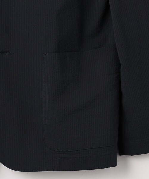 green label relaxing(グリーンレーベルリラクシング)の「サッカーストライプ ジャーディガン(テーラードジャケット・メンズ・グレー/ネイビー・S/L/M/XL)」の14枚目の写真