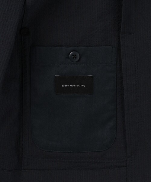 green label relaxing(グリーンレーベルリラクシング)の「サッカーストライプ ジャーディガン(テーラードジャケット・メンズ・グレー/ネイビー・S/L/M/XL)」の15枚目の写真