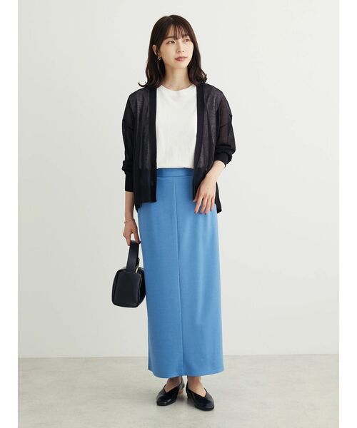 Green　Parks（グリーンパークス）の「接触冷感ゆったりカーデ（カーディガン/ボレロ・レディース・ライトグレー/グリーン/ブラック/オフホワイト/ベージュ・FREE）」の8枚目の写真