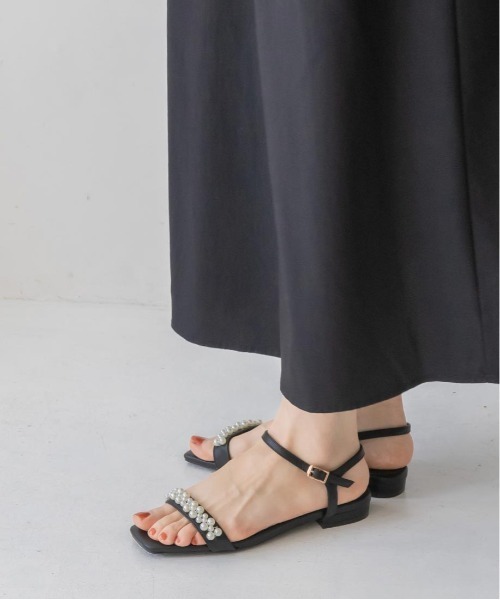 RANDA（ランダ）の「パールバックストラップサンダル（サンダル・レディース・ブルー/クリーム/ブラック/パープル・M/L/LL/S）」の7枚目の写真