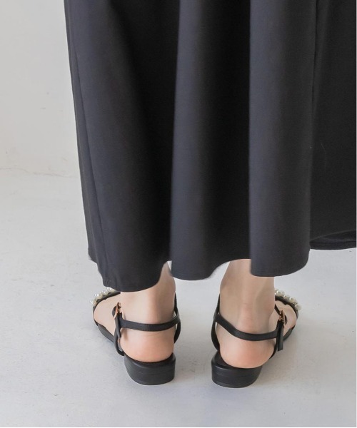 RANDA（ランダ）の「パールバックストラップサンダル（サンダル・レディース・ブルー/クリーム/ブラック/パープル・M/L/LL/S）」の8枚目の写真