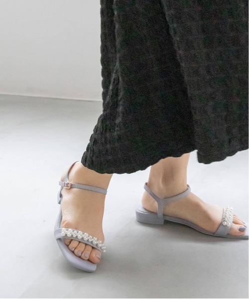 RANDA（ランダ）の「パールバックストラップサンダル（サンダル・レディース・ブルー/クリーム/ブラック/パープル・M/L/LL/S）」の13枚目の写真