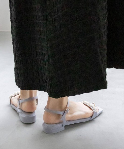 RANDA（ランダ）の「パールバックストラップサンダル（サンダル・レディース・ブルー/クリーム/ブラック/パープル・M/L/LL/S）」の16枚目の写真