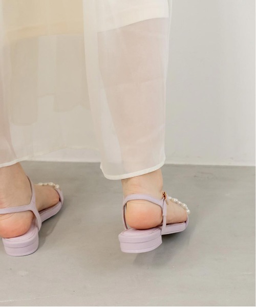 RANDA（ランダ）の「パールバックストラップサンダル（サンダル・レディース・ブルー/クリーム/ブラック/パープル・M/L/LL/S）」の20枚目の写真