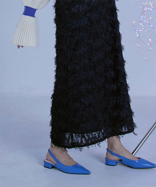 miette（ミエット）の「シアージャガードキャミソールワンピース（ワンピース・レディース・ブルー/ブラック・FREE）」の5枚目の写真