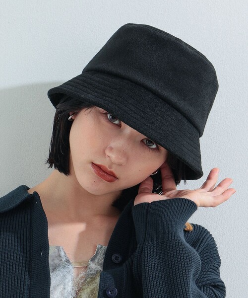Ray BEAMS（レイビームス）の「Ray BEAMS / バケットハット（ハット・レディース・ブラック/ライトグレー・ONE SIZE）」の13枚目の写真