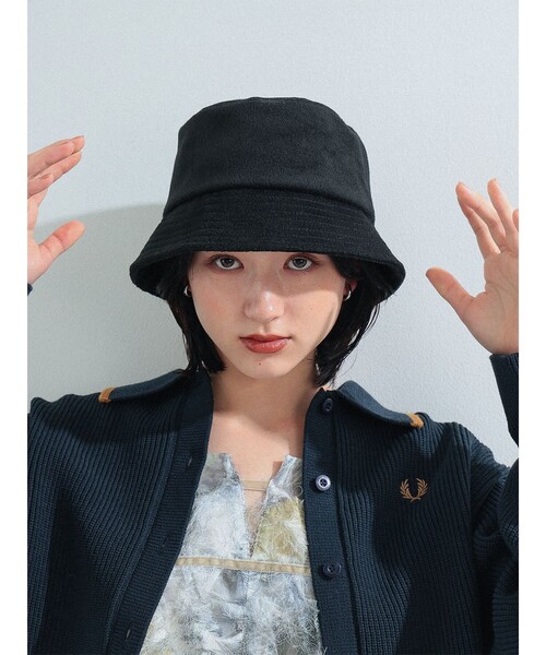 Ray BEAMS（レイビームス）の「Ray BEAMS / バケットハット（ハット・レディース・ブラック/ライトグレー・ONE SIZE）」の11枚目の写真