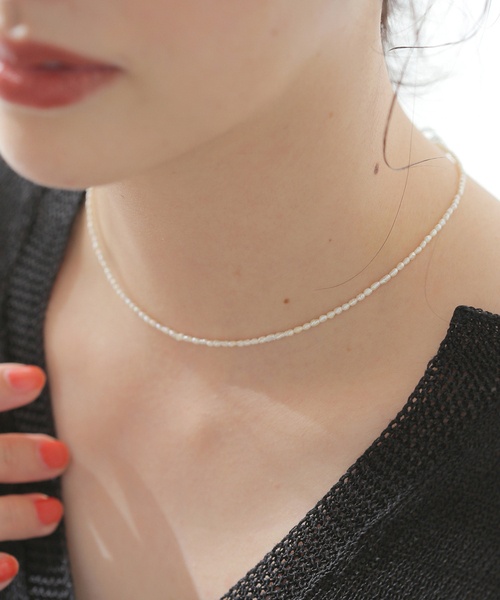 【LES BONBON/ル ボンボン】 BLANC PEAL CHOKER：チョーカー