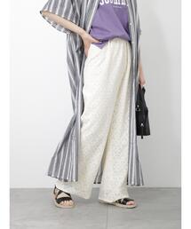 Samansa Mos2 blue | レースパンツ(その他パンツ)