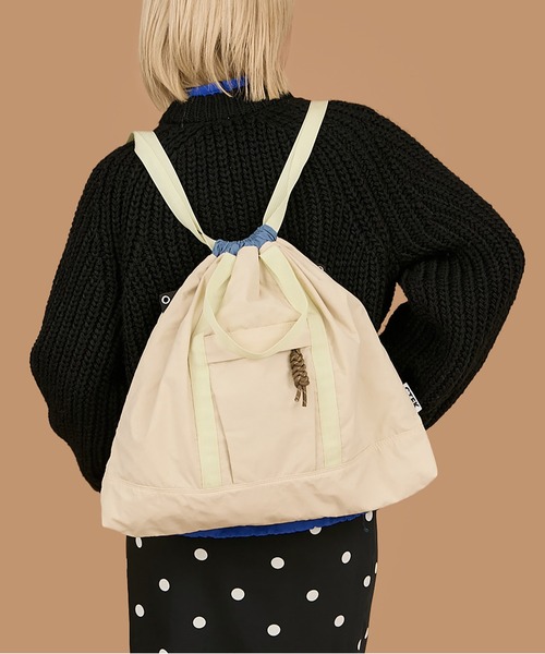 CONTROL FREAK / CTFK（コントロールフリーク）の「CONTROL FREAK / CTFK（コントロールフリーク）撥水ナイロン3WAYスクエアトート（トートバッグ・レディース・ブラック/サンドグレー/グリーン/ブルー/アイボリー/オレンジ/オリーブ/ベージュ/モスグリーン/マスタード/グレー/ブラウン/レオパード・FREE）」の6枚目の写真