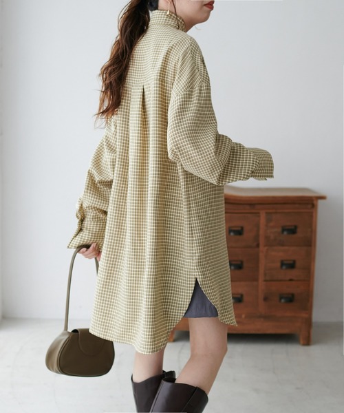 DISCOAT(ディスコート)の「チェックボウタイブラウス(シャツ/ブラウス・レディース・ブラック/ベージュ・FREE)」の12枚目の写真