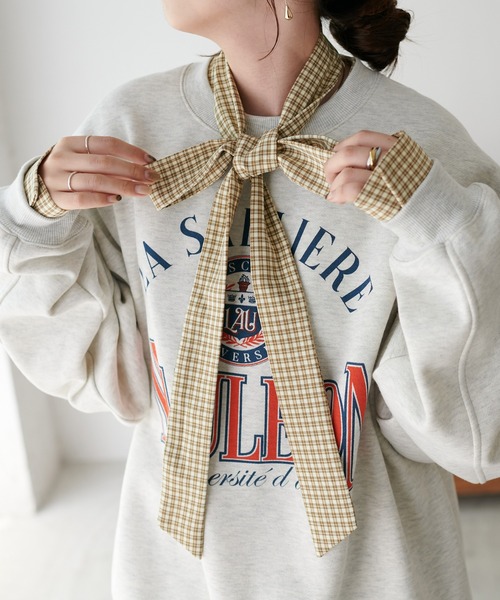 DISCOAT(ディスコート)の「チェックボウタイブラウス(シャツ/ブラウス・レディース・ブラック/ベージュ・FREE)」の17枚目の写真