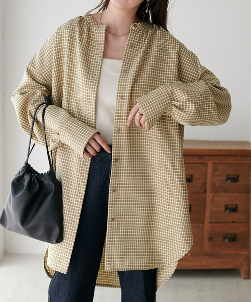 DISCOAT(ディスコート)の「チェックボウタイブラウス(シャツ/ブラウス・レディース・ブラック/ベージュ・FREE)」の14枚目の写真