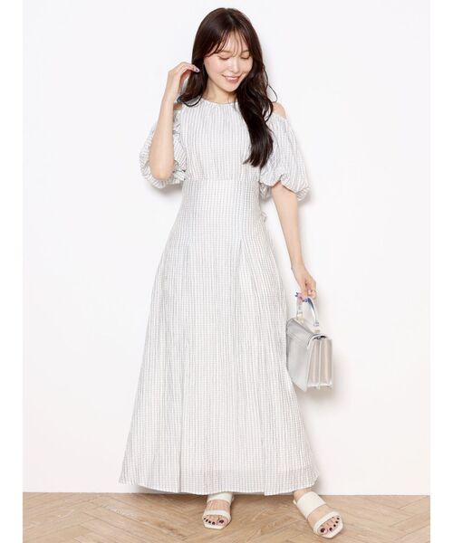 MERCURYDUO(マーキュリーデュオ)の「シアーチェックバックシャンブラウス(シャツ/ブラウス・レディース・ブラック/オフホワイト・FREE)」の14枚目の写真