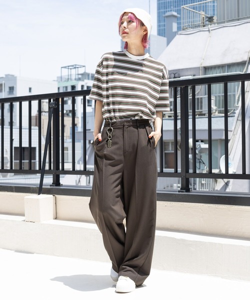 PBLIM（ページボーイリム）の「PBLIM/タックスラックス（スラックス・レディース・ブラウン/ブラック・MEDIUM/LARGE）」の3枚目の写真