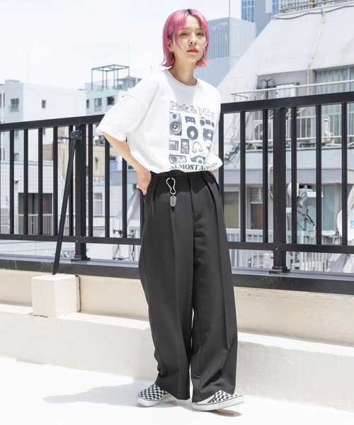 PBLIM（ページボーイリム）の「PBLIM/タックスラックス（スラックス・レディース・ブラウン/ブラック・MEDIUM/LARGE）」の9枚目の写真