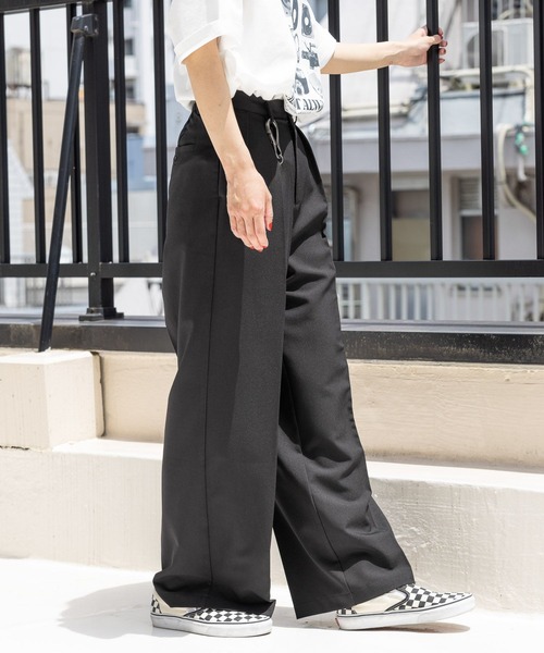 PBLIM（ページボーイリム）の「PBLIM/タックスラックス（スラックス・レディース・ブラウン/ブラック・MEDIUM/LARGE）」の14枚目の写真