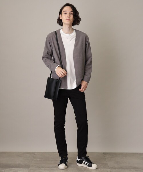 THE SHOP TK (ザ ショップ ティーケー )の「◆【ヒルナンデス!で紹介/ユニセックスでオススメ】BOXショルダーバッグ/スムースレザースクエアショルダーバッグ(ショルダーバッグ・メンズ・ネイビー/ピンク系/ブラック/ブラウン系その他/グレー/オフホワイト・00)」の20枚目の写真