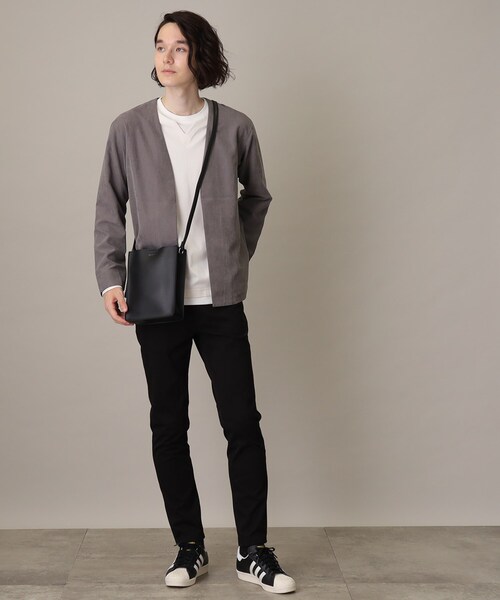 THE SHOP TK (ザ ショップ ティーケー )の「◆【ヒルナンデス!で紹介/ユニセックスでオススメ】BOXショルダーバッグ/スムースレザースクエアショルダーバッグ(ショルダーバッグ・メンズ・ネイビー/ピンク系/ブラック/ブラウン系その他/グレー/オフホワイト・00)」の21枚目の写真