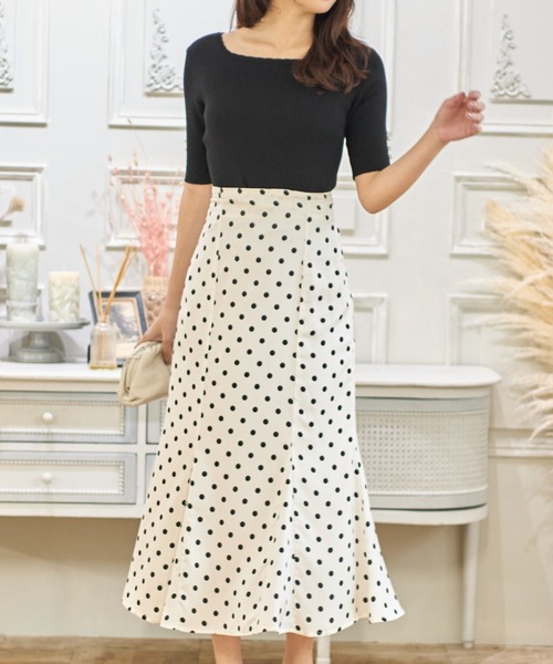 tocco closet（トッコ　クローゼット）の「前後２ＷＡＹ袖口パール付きシャリ感リブニットプルオーバー（ニット/セーター・レディース・ブラック/ベージュ/ピンク系その他・M）」の22枚目の写真