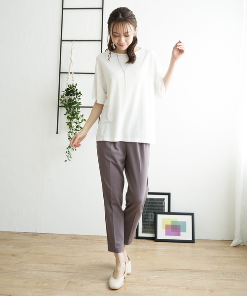 ikka(イッカ)の「Beasystretch テーパードパンツ(その他パンツ・レディース・モカ/ベージュ/ダークオリーブ/ブラック・S/M/L)」の17枚目の写真