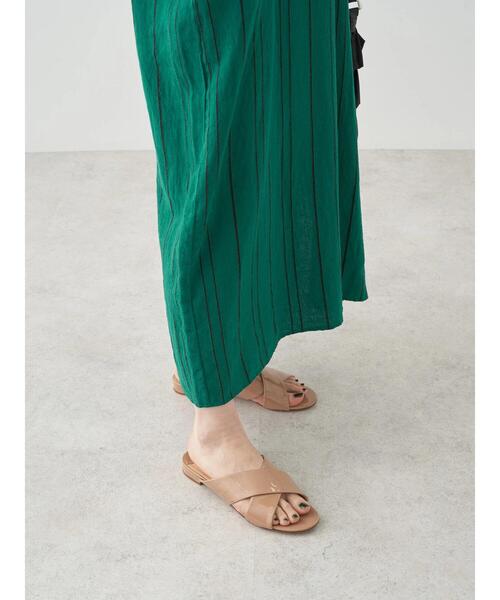 AMERICAN HOLIC（アメリカンホリック）の「リネンブレンドストライプワンピース（ワンピース・レディース・グリーン/ブラウン・M/L）」の16枚目の写真