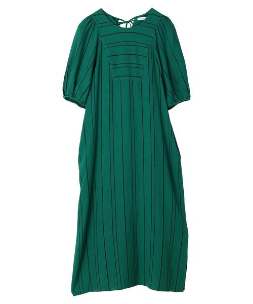 AMERICAN HOLIC（アメリカンホリック）の「リネンブレンドストライプワンピース（ワンピース・レディース・グリーン/ブラウン・M/L）」の18枚目の写真