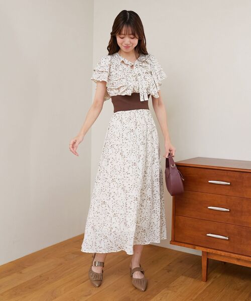 MAJESTIC LEGON(マジェスティックレゴン)の「フリルスリーブコルセットワンピース(ワンピース・レディース・ブラック系その他/ブラウン系その他2/ブルー系その他2・SMALL/MEDIUM)」の13枚目の写真