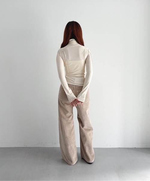 BASERANGE(ベースレンジ)の「BASERANGE OMATO TURTLE NECK(Tシャツ/カットソー・レディース・オフホワイト/ブラック・M/S)」の15枚目の写真