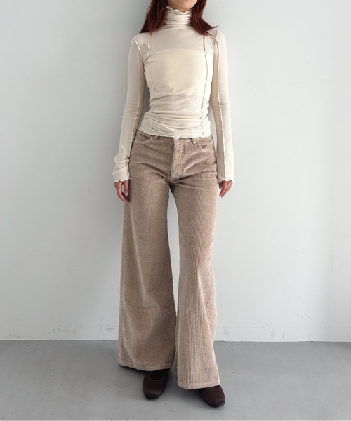 BASERANGE(ベースレンジ)の「BASERANGE OMATO TURTLE NECK(Tシャツ/カットソー・レディース・オフホワイト/ブラック・M/S)」の12枚目の写真