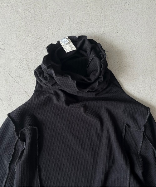 BASERANGE(ベースレンジ)の「BASERANGE OMATO TURTLE NECK(Tシャツ/カットソー・レディース・オフホワイト/ブラック・M/S)」の5枚目の写真