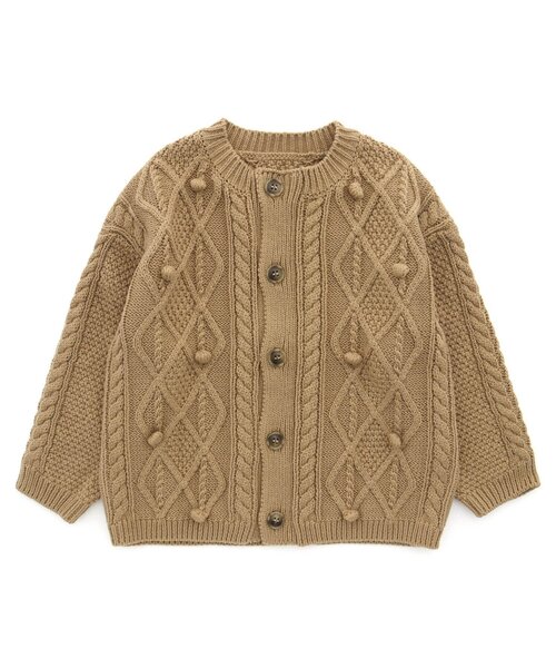 Ampersand（アンパサンド）の「【リンク】premierコットンニットカーディガン（カーディガン/ボレロ・キッズ・アイボリー/ベージュ/グレー・90/70/120/110/140/130/100/80）」の13枚目の写真