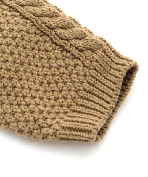 Ampersand（アンパサンド）の「【リンク】premierコットンニットカーディガン（カーディガン/ボレロ・キッズ・アイボリー/ベージュ/グレー・90/70/120/110/140/130/100/80）」の14枚目の写真