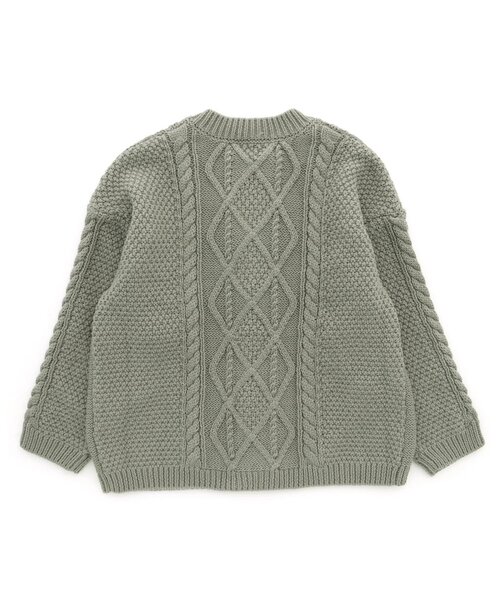 Ampersand（アンパサンド）の「【リンク】premierコットンニットカーディガン（カーディガン/ボレロ・キッズ・アイボリー/ベージュ/グレー・90/70/120/110/140/130/100/80）」の21枚目の写真