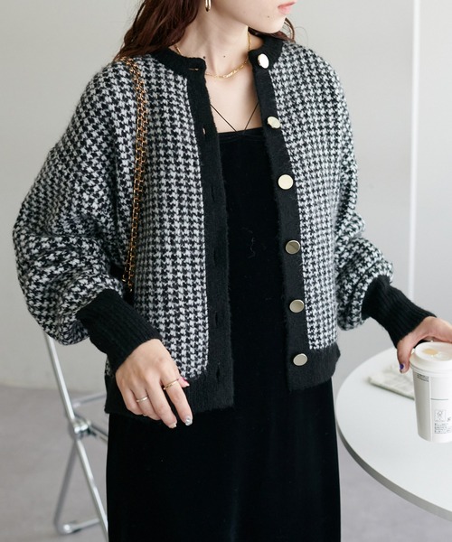 DISCOAT（ディスコート）の「ツイード風カーディガン（カーディガン