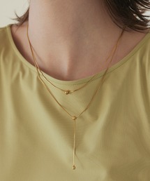 【CENE】セネ/トリプルボールネックレス