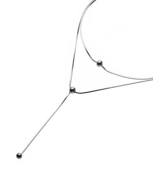 CENE（セネ）の「【CENE】セネ/トリプルボールネックレス（ネックレス・レディース・ゴールド/シルバー・FREE）」の7枚目の写真