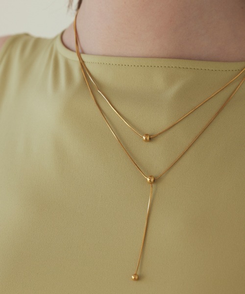 CENE（セネ）の「【CENE】セネ/トリプルボールネックレス（ネックレス・レディース・ゴールド/シルバー・FREE）」の17枚目の写真