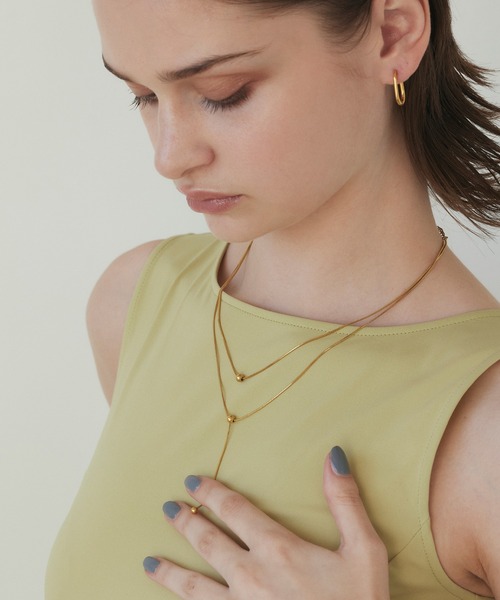 CENE（セネ）の「【CENE】セネ/トリプルボールネックレス（ネックレス・レディース・ゴールド/シルバー・FREE）」の10枚目の写真