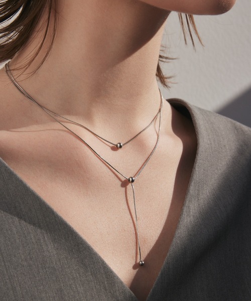 CENE（セネ）の「【CENE】セネ/トリプルボールネックレス（ネックレス・レディース・ゴールド/シルバー・FREE）」の12枚目の写真