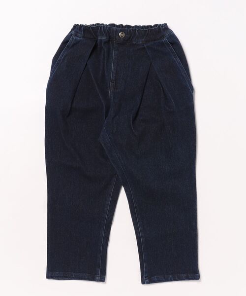 【セール】ニットデニム タック ロングパンツ（デニムパンツ）｜GROOVY COLORS（グルービーカラーズ） 6,930円
