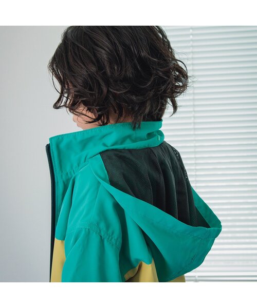 【撥水加工/フード収納】カラバリウィンドブレーカー