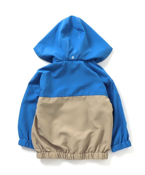 BREEZE（ブリーズ）の「【撥水加工/フード収納】カラバリウィンドブレーカー（ナイロンジャケット・キッズ・エメラルド/ブラック/ブルー/ピンク/レインボー/ライム/ネイビー・100/140/110/130/150/90/120）」の22枚目の写真