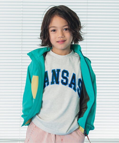 BREEZE（ブリーズ）の「【撥水加工/フード収納】カラバリウィンドブレーカー（ナイロンジャケット・キッズ・エメラルド/ブラック/ブルー/ピンク/レインボー/ライム/ネイビー・100/140/110/130/150/90/120）」の10枚目の写真