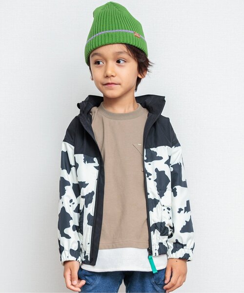 BREEZE（ブリーズ）の「【撥水加工/フード収納】カラバリウィンドブレーカー（ナイロンジャケット・キッズ・エメラルド/ブラック/ブルー/ピンク/レインボー/ライム/ネイビー・100/140/110/130/150/90/120）」の9枚目の写真