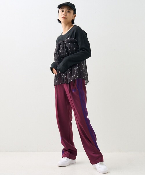 FREAK'S STORE（フリークスストア）の「ハート柄 シャツ/総柄シャツ（シャツ/ブラウス・レディース・オフホワイト/ブラック・ﾌﾘ-）」の3枚目の写真