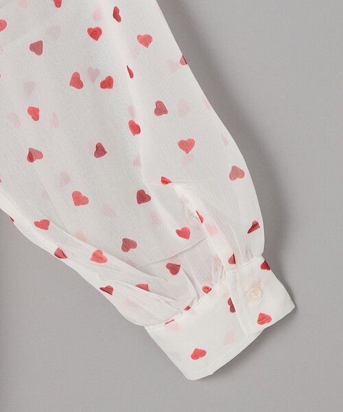 FREAK'S STORE（フリークスストア）の「ハート柄 シャツ/総柄シャツ（シャツ/ブラウス・レディース・オフホワイト/ブラック・ﾌﾘ-）」の22枚目の写真